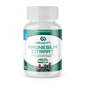 NatuSport Magnesium Citraat vooraanzicht van het potje