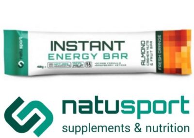 Natusport Instant energy bar fresh orange 40gram