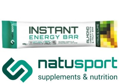 Natusport instant energy bar citrus lime 40gram