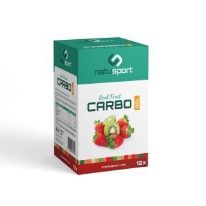 Natusport Real Fruit carbo gel box strawberry kiwi