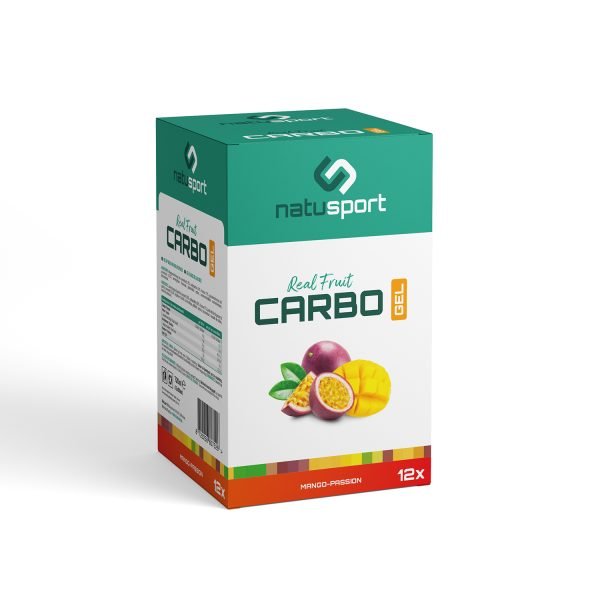 Natusport Real Fruit carbo gel box Mango passion